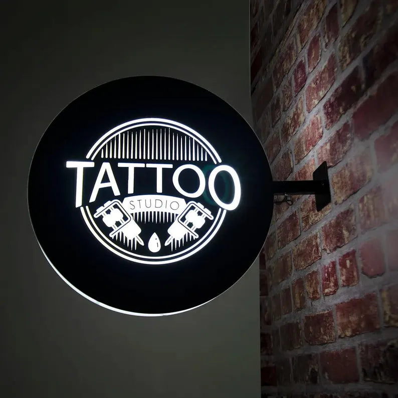 Projecting Light Box Sign for Exterior Advertising, Outdoor Blade Sign