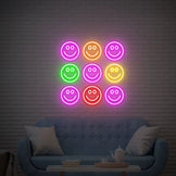 Smiley Face Neon Sign For Bar, Bedroom, Office, Wall Decor
