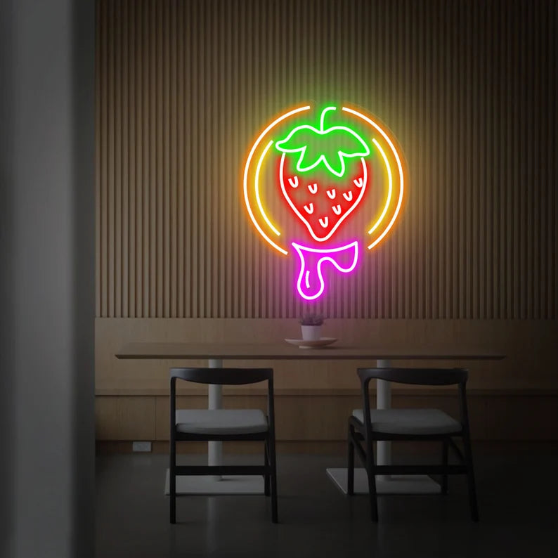 Strawberry Neon Sign