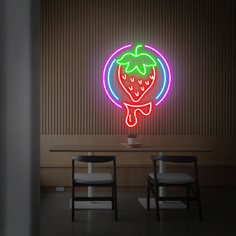 Strawberry Neon Sign