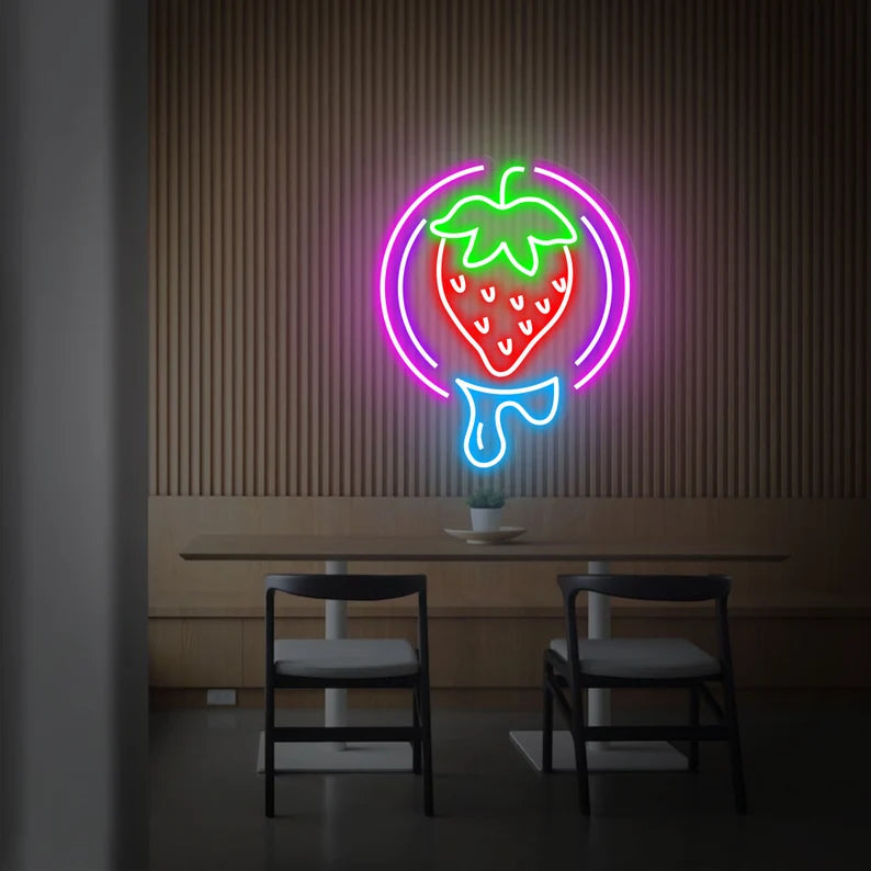 Strawberry Neon Sign