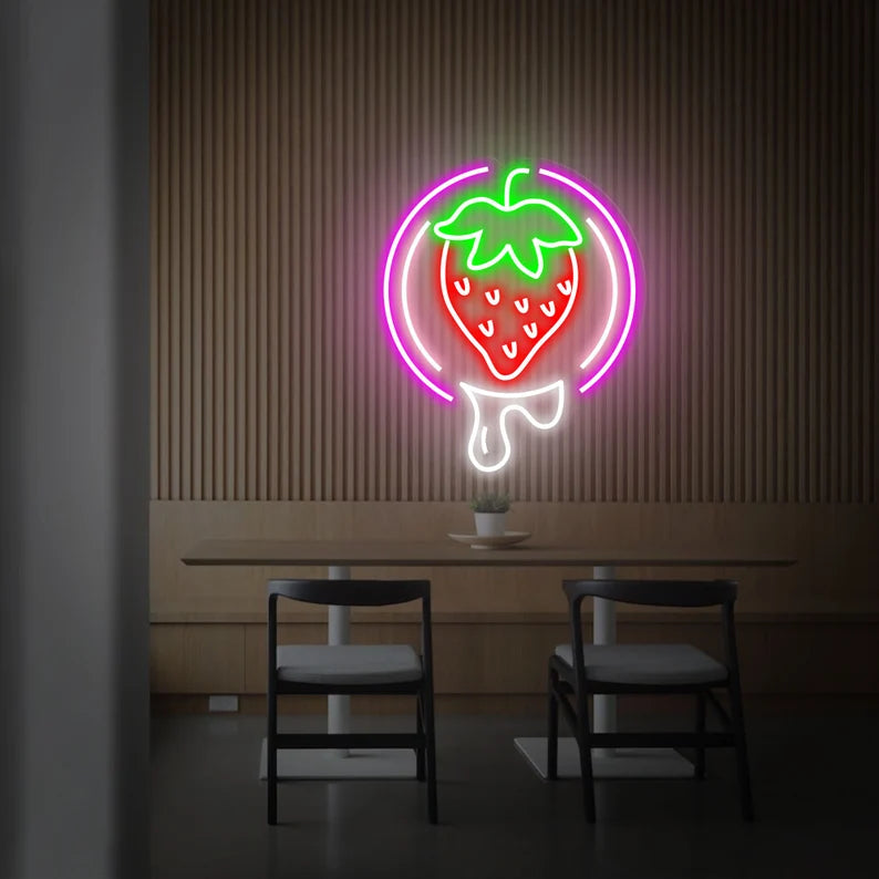 Strawberry Neon Sign