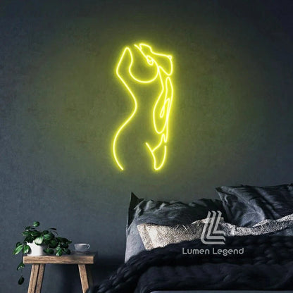 Body Line Art Neon Sign