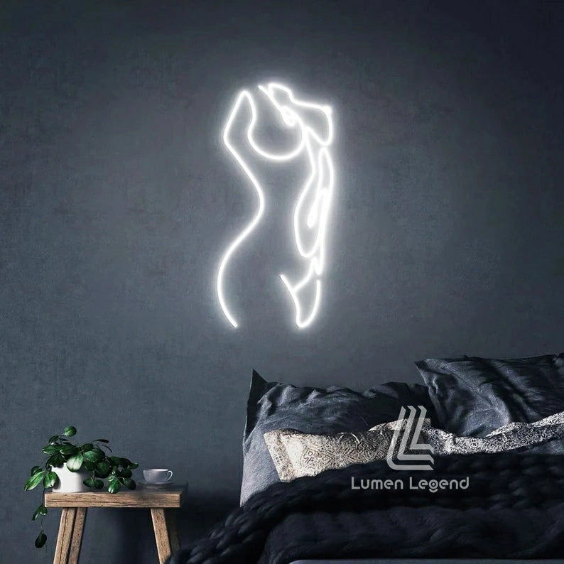 BODY WOMAN'S tits|LED Neon Sign Bedroom and Home Gym Light|Popular Custom Neon Sign Light Home Wall Decor Woman Body