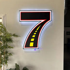 cut to shape backlit neon sign printed logo backlit acrylic sign for wall