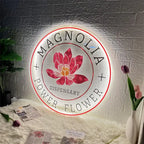 Custom Round Acrylic Backlit Sign for pharmacy, clinic